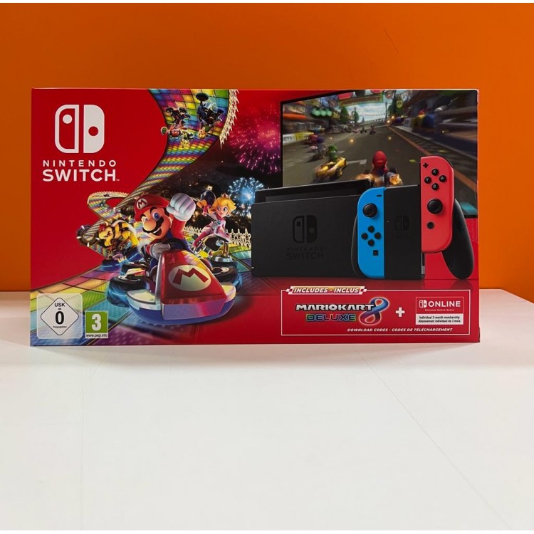 Nintendo switch + mario digital naranja azul ( A ESTRENAR)