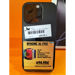 IPHONE 16 PRO 256GB NEGRO TITANIO CAJA